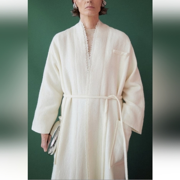 Zara ZW Collection Manteco wool Coat